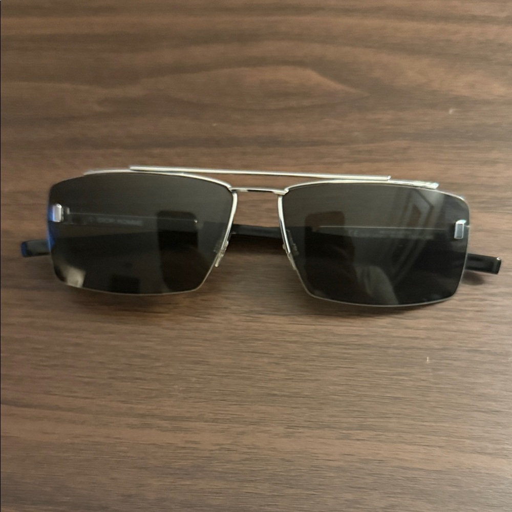 Authentic CHRISTIAN DIOR 0004 Sunglasses Dior 0004/S Sunglasses YB7 Shiny Silver